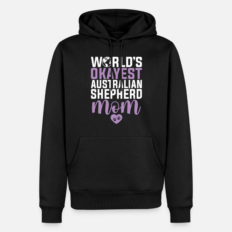 Cadeaux de berger australien - Sweat à capuche Premium bio Homme - noir