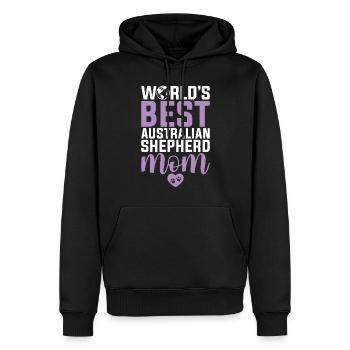 Australian Shepherd Geschenke - Männer Premium Bio Hoodie - Schwarz - Vorne - Nico (187cm)