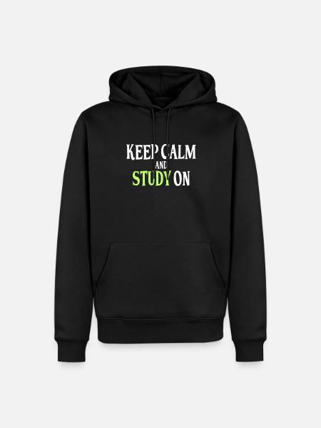 Study Saying - Men’s Premium Organic Hoodie - black