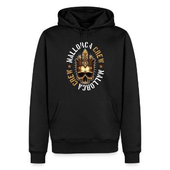 Mallorca Crew King Skeleton Team - Men’s Premium Organic Hoodie - black - Front - Nico (187cm)