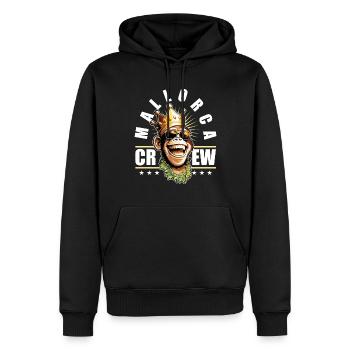 Mallorca Monkey 2023 Équipage Malle - Sweat à capuche Premium bio Homme - noir - Devant - Nico (187cm)