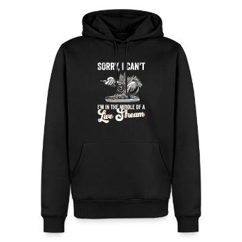Fliegenfischer-design Für Bachforelle - Sweat à capuche Premium bio Homme - noir - Devant - Nico (187cm)