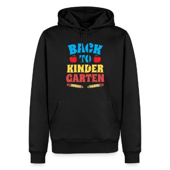 Zurück Zum Kindergarten Süß Sprüche Kinder Humor - Männer Premium Bio Hoodie - Schwarz - Vorne - Nico (187cm)
