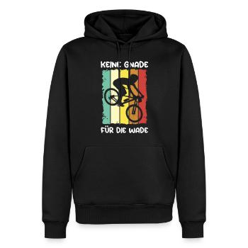 Keine Gnade Für Die Wade Fahrrad - Männer Premium Bio Hoodie - Schwarz - Vorne - Nico (187cm)