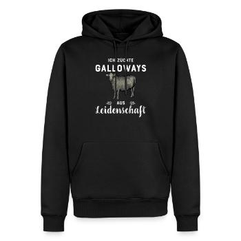 Galloway Rind I Schottland Rinderzucht für - Männer Premium Bio Hoodie - Schwarz - Vorne - Nico (187cm)