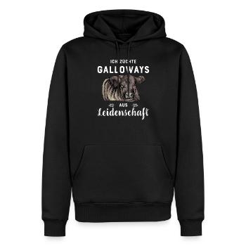 Galloway Rind I Schottland Rinderzucht für - Männer Premium Bio Hoodie - Schwarz - Vorne - Nico (187cm)