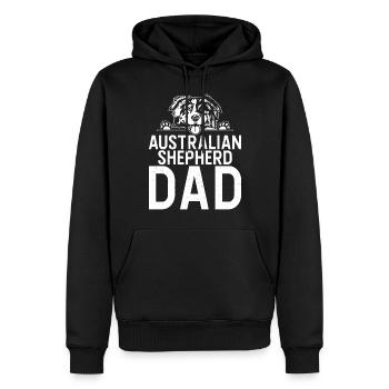 Cadeaux de berger australien - Sweat à capuche Premium bio Homme - noir - Devant - Nico (187cm)