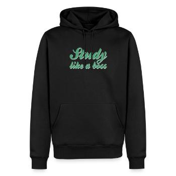Studieren Spruch - Männer Premium Bio Hoodie - Schwarz - Vorne - Nico (187cm)