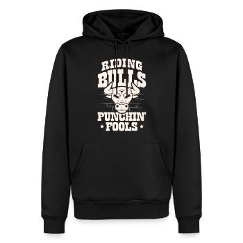 Bull Rider Bull Reiten Western Rodeo Cowboy - Männer Premium Bio Hoodie - Schwarz - Vorne - Nico (187cm)