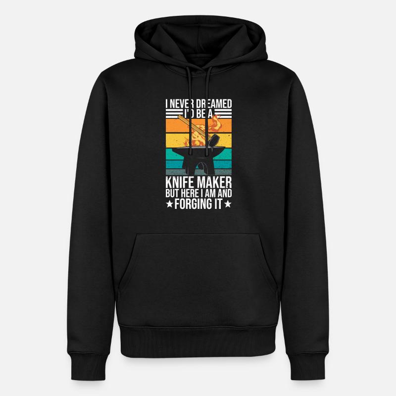 Messerklingenschmied Und Messermacher - Sweat à capuche Premium bio Homme - noir