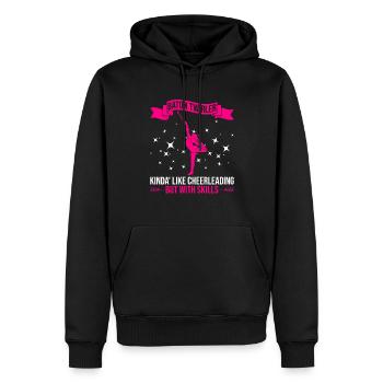 Batorn Twirler Design Für Majorette Cheerleader - Sweat à capuche Premium bio Homme - noir - Devant - Nico (187cm)