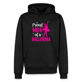 Stolze Mutter Einer Ballerina Ballett Tänzerin - Männer Premium Bio Hoodie - Schwarz - Vorne - Nico (187cm)