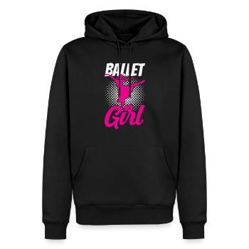Ballet Girl Mama Dancer Ballerina Ballet - Sweat à capuche Premium bio Homme - noir - Devant - Nico (187cm)
