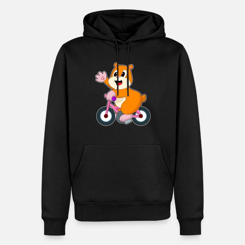Vélo Hamster - Sweat à capuche Premium bio Homme - noir