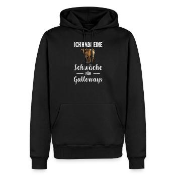 Galloway Rind I Schottland Rinderzucht für - Männer Premium Bio Hoodie - Schwarz - Vorne - Nico (187cm)