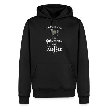 Galloway Rind I Schottland Rinderzucht für - Männer Premium Bio Hoodie - Schwarz - Vorne - Nico (187cm)