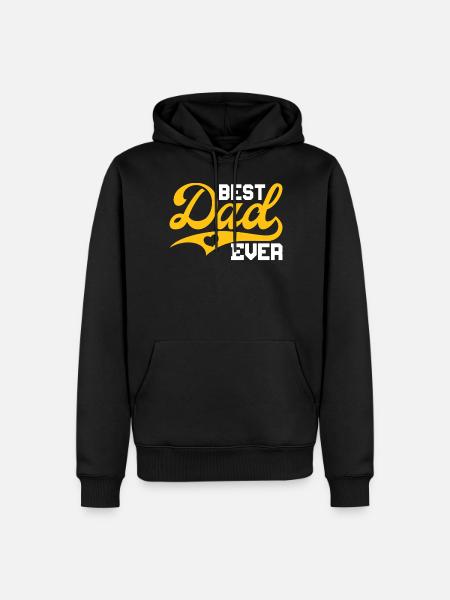 Best Dad Ever - Men’s Premium Organic Hoodie - black