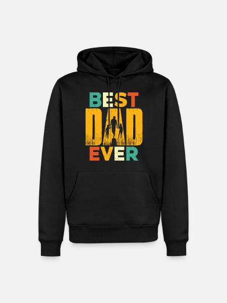 Best Dad Ever - Men’s Premium Organic Hoodie - black
