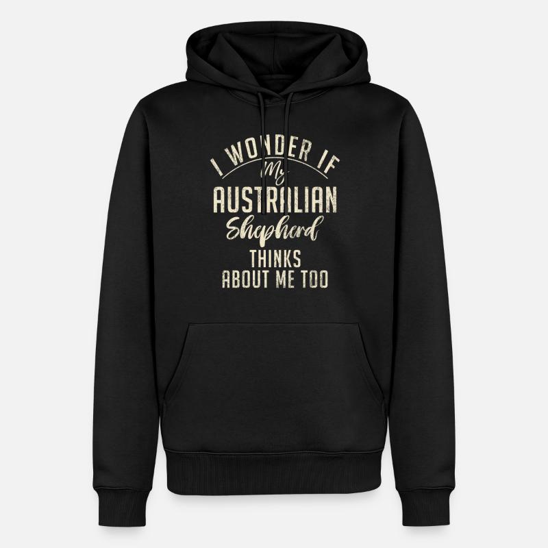 Australian Shepherd Geschenke - Männer Premium Bio Hoodie - Schwarz