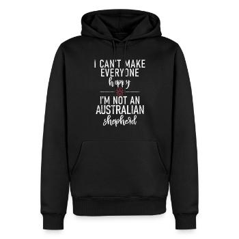 Australian Shepherd Geschenke - Männer Premium Bio Hoodie - Schwarz - Vorne - Nico (187cm)