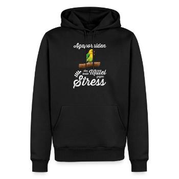 Agaporniden I Unzertrennliche Motiv für Vogel - Männer Premium Bio Hoodie - Schwarz - Vorne - Nico (187cm)