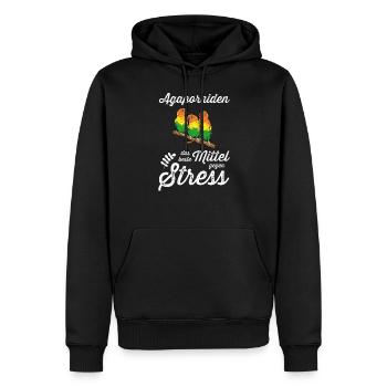 Agaporniden I Unzertrennliche Motiv für Vogel - Männer Premium Bio Hoodie - Schwarz - Vorne - Nico (187cm)