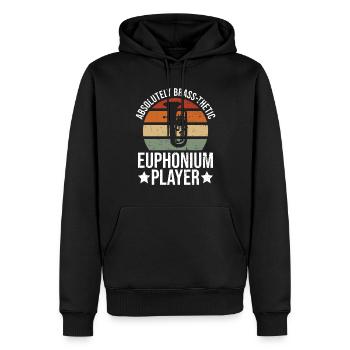 Euphonium-design Für Blechblasinstrument Und - Sweat à capuche Premium bio Homme - noir - Devant - Nico (187cm)