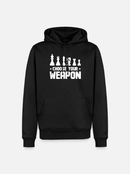 Funny Chess Design - Men’s Premium Organic Hoodie - black