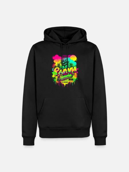 Retro Summer - Men’s Premium Organic Hoodie - black