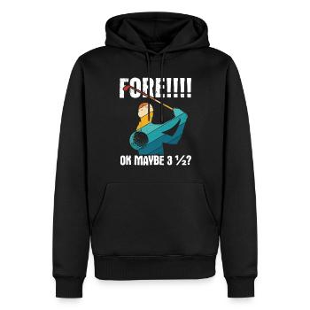 Golfplatz zum Golfen Golf - Männer Premium Bio Hoodie - Schwarz - Vorne - Nico (187cm)