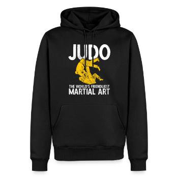 Japanischer Kampfsport Judo - Männer Premium Bio Hoodie - Schwarz - Vorne - Nico (187cm)