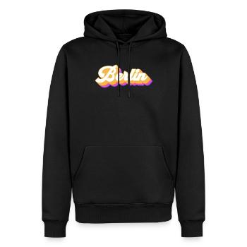 Berlin Berlinerin Berlin Ville Berlin - Sweat à capuche Premium bio Homme - noir - Devant - Nico (187cm)
