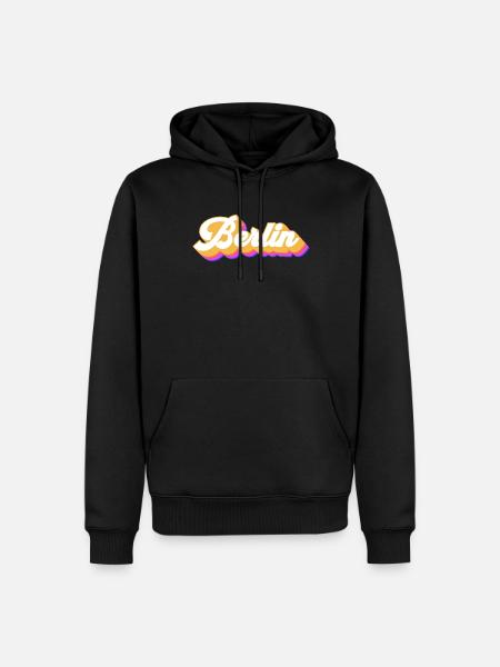 Berlin Berlinerin Berlin Ville Berlin - Sweat à capuche Premium bio Homme - noir