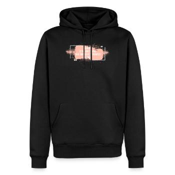 Unité d’égalité séparée par couleur de lessive - Sweat à capuche Premium bio Homme - noir - Devant - Nico (187cm)