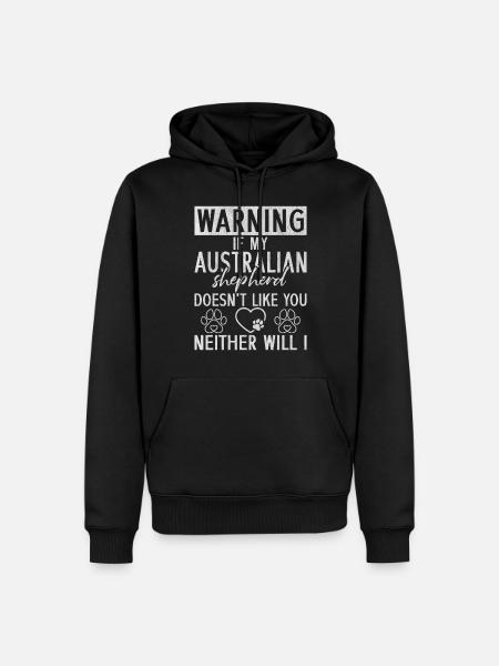Cadeaux de berger australien - Sweat à capuche Premium bio Homme - noir