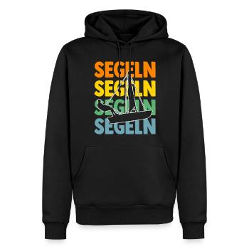 Segelboot Segler Segeln - Männer Premium Bio Hoodie - Schwarz - Vorne - Nico (187cm)