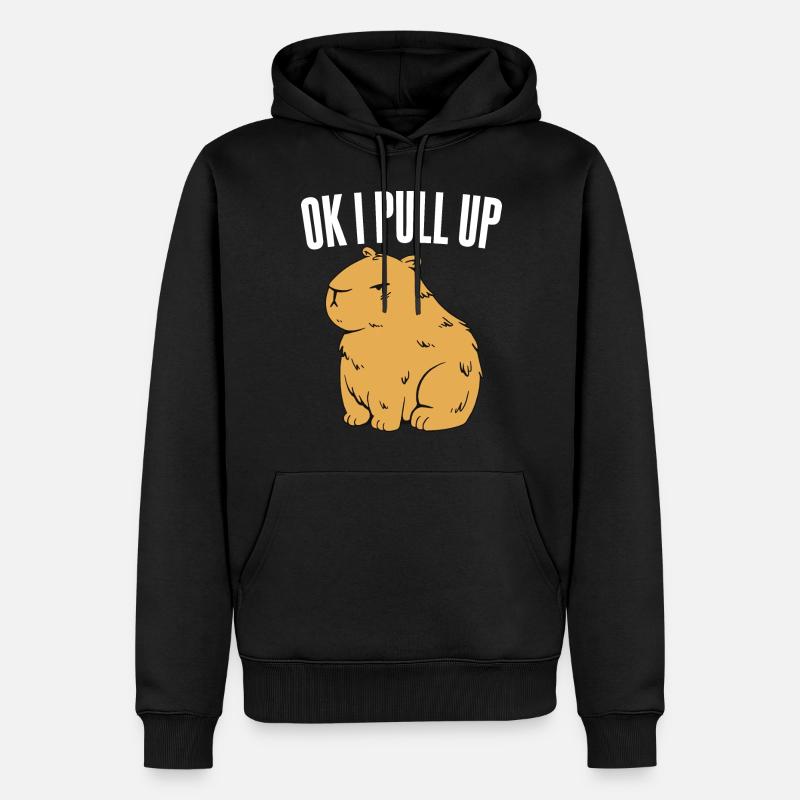 Ok I Pull Up - Männer Premium Bio Hoodie - Schwarz