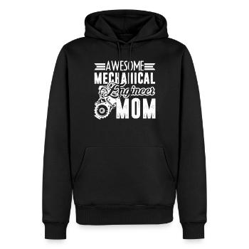 Mechanical Engineer Mechanical Engineer Mom - Men’s Premium Organic Hoodie - black - Front - Nico (187cm)