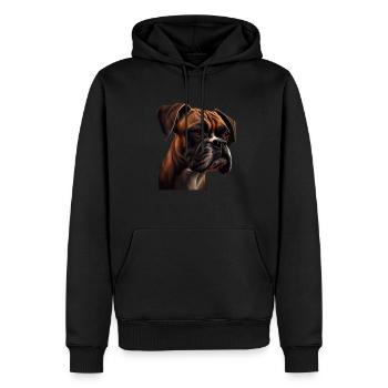 Boxer Hundebesitzer Hund Hunde Hunderasse Boxer - Männer Premium Bio Hoodie - Schwarz - Vorne - Nico (187cm)
