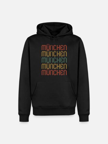 Munich Munich Munich - Men’s Premium Organic Hoodie - black