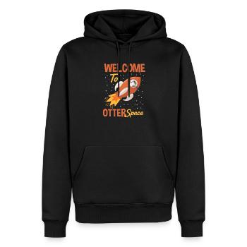 Sonnensystem Willkommen Im Otter Space - Männer Premium Bio Hoodie - Schwarz - Vorne - Nico (187cm)