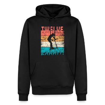 Scooter 12. Geburtstag 12 Geschenk Skatepark - Männer Premium Bio Hoodie - Schwarz - Vorne - Nico (187cm)