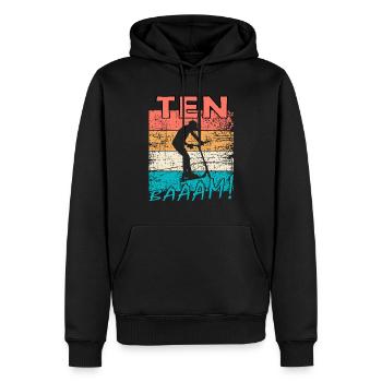 Scooter 10. Geburtstag Geschenk Skatepark - Männer Premium Bio Hoodie - Schwarz - Vorne - Nico (187cm)