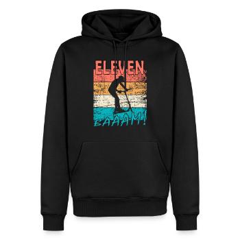 Scooter 11. Geburtstag Geschenk Skatepark - Männer Premium Bio Hoodie - Schwarz - Vorne - Nico (187cm)