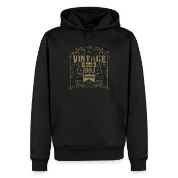 1993 Geburtstag Geburtstag Vintage Sprüche - Männer Premium Bio Hoodie - Schwarz - Vorne - Nico (187cm)