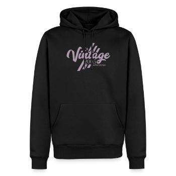 Vintage 2005 Geburtstag Sprüche - Männer Premium Bio Hoodie - Schwarz - Vorne - Nico (187cm)