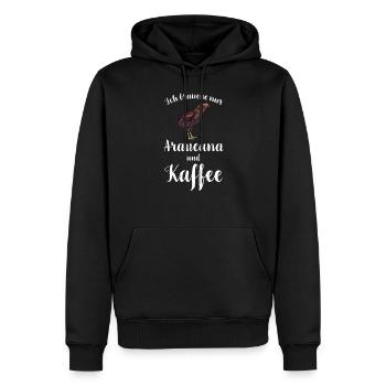 Araucana Hühner I Hühnerrasse Huhn Motiv für - Männer Premium Bio Hoodie - Schwarz - Vorne - Nico (187cm)