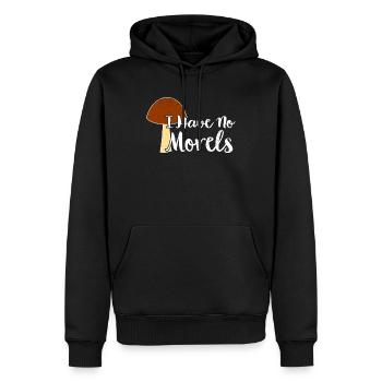Cueilleur de champignons Chasseurs de champignons Amateurs de champignons Champignons Ferme de champignons - Sweat à capuche Premium bio Homme - noir - Devant - Nico (187cm)