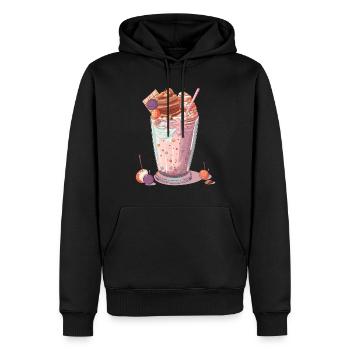 Candycore Aesthetic pour ceux qui ont la dent sucrée - Sweat à capuche Premium bio Homme - noir - Devant - Nico (187cm)