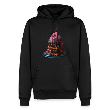 Candycore Aesthetic pour ceux qui ont la dent sucrée - Sweat à capuche Premium bio Homme - noir - Devant - Nico (187cm)